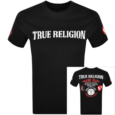 True Religion World Tour T Shirt Black | Mainline Menswear